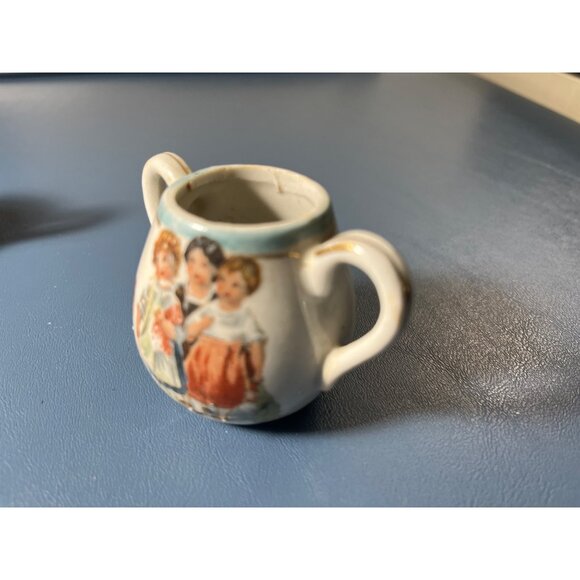 Antique Child’s Miniature Cream & Covered Sugar Set, Made in Germany 3” - Picture 8 of 16